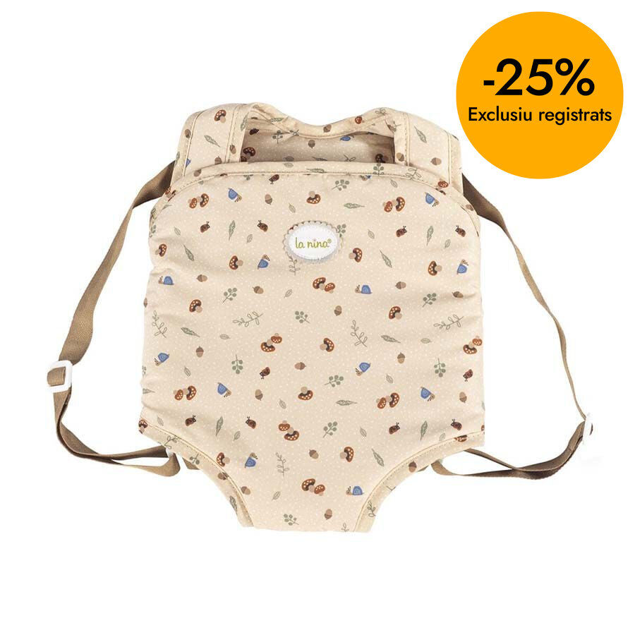 Mochila portabeb&eacute;s beige
