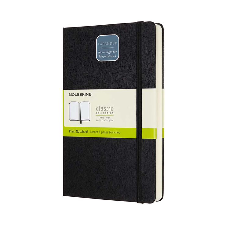 Libreta Moleskine Expanded L Negro Liso Libreta Moleskine Expanded L Negro Liso