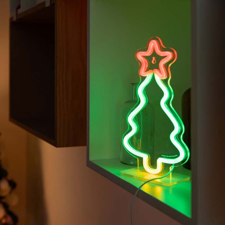 Lámpara Led neón Legami Árbol Navidad