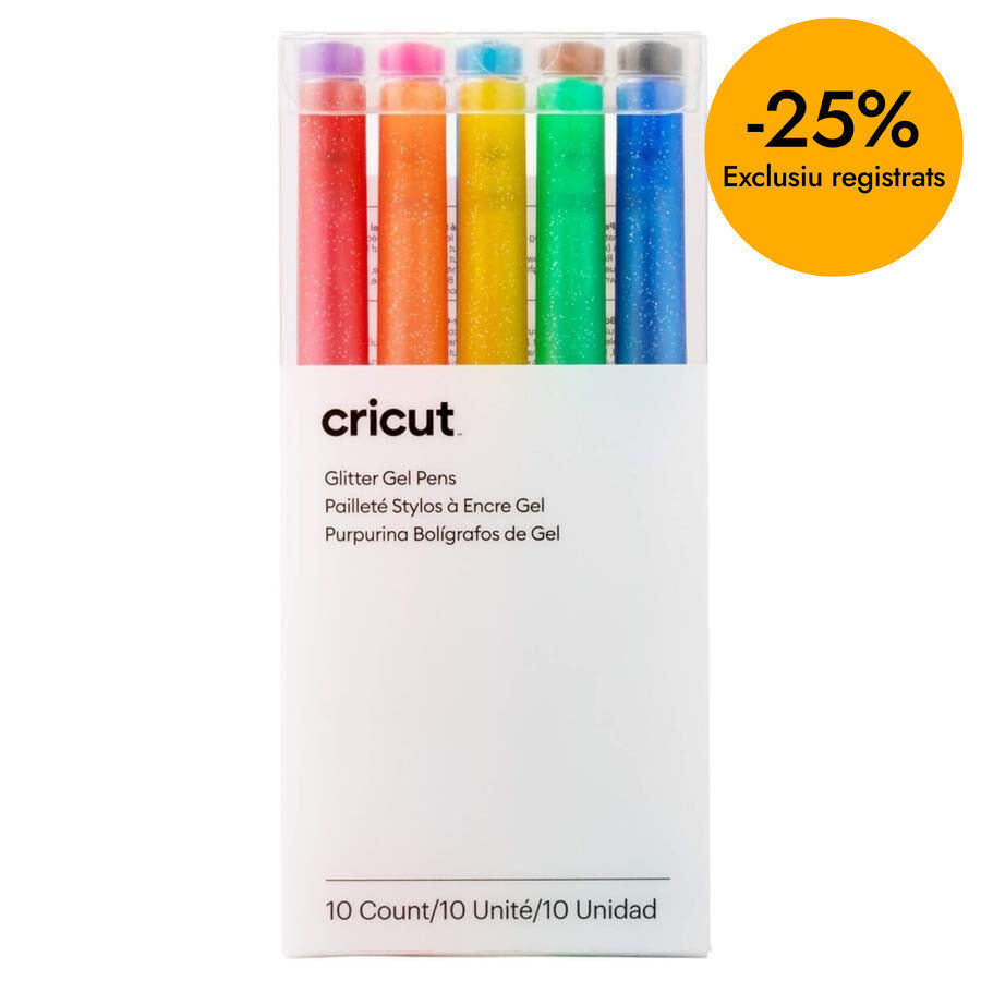 Rotuladores glitter 0'8mm 10u