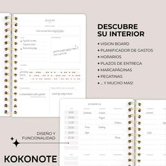 Agenda escolar Kokonote setm/vista anglès 2025-26 B. Blossom
