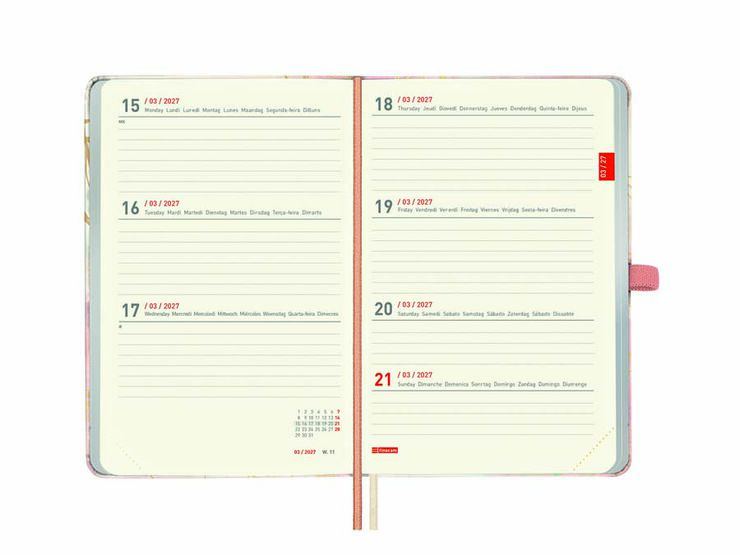 Agenda Finocam 18M M3 Sem/Vista Multiling&uuml;e 2026-27 Pretty