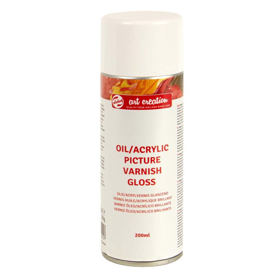 Barniz &oacute;leo/acr&iacute;lico brillante Talens spray 200ml