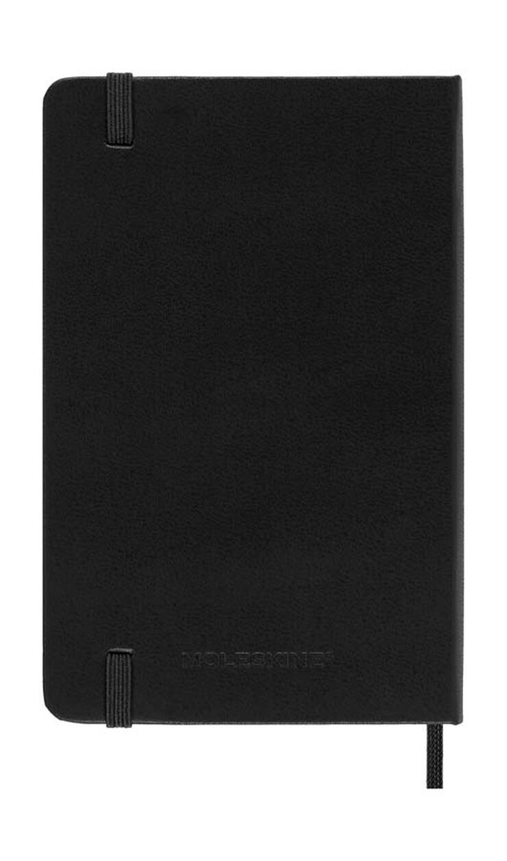 Agenda Moleskine 12m sem/vista 2025 horizontal Pocket negro