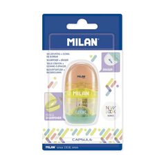 Maquineta + goma Milan Capsule Fluo