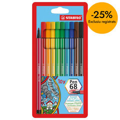 Rotuladores Stabilo Pen 68 10 colores