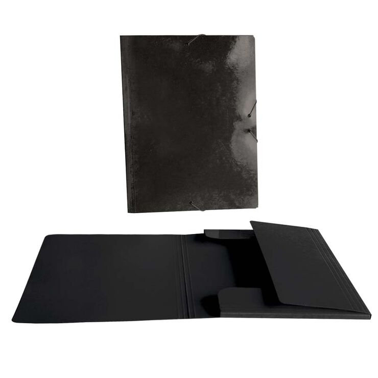 Carpeta con gomas Senfort Folio negro