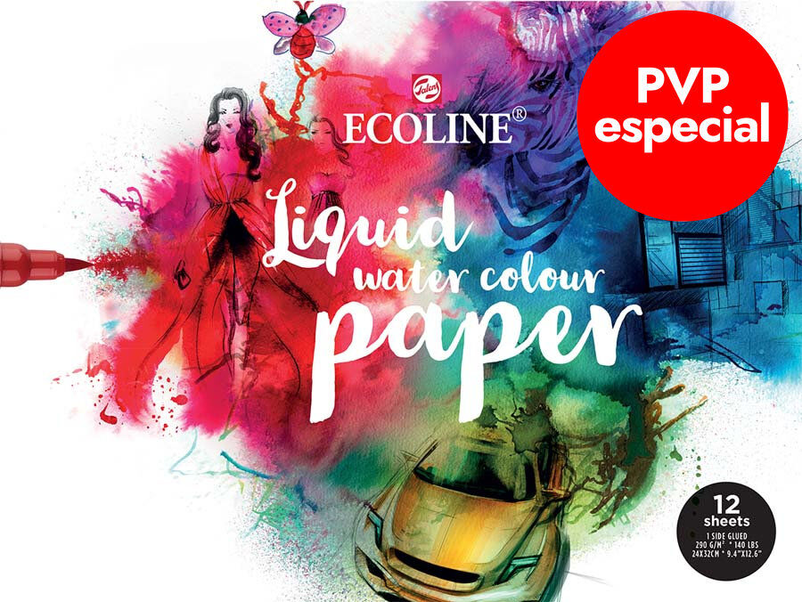 Bloc paper Talens Ecoline 24x30 290g 12 fulls