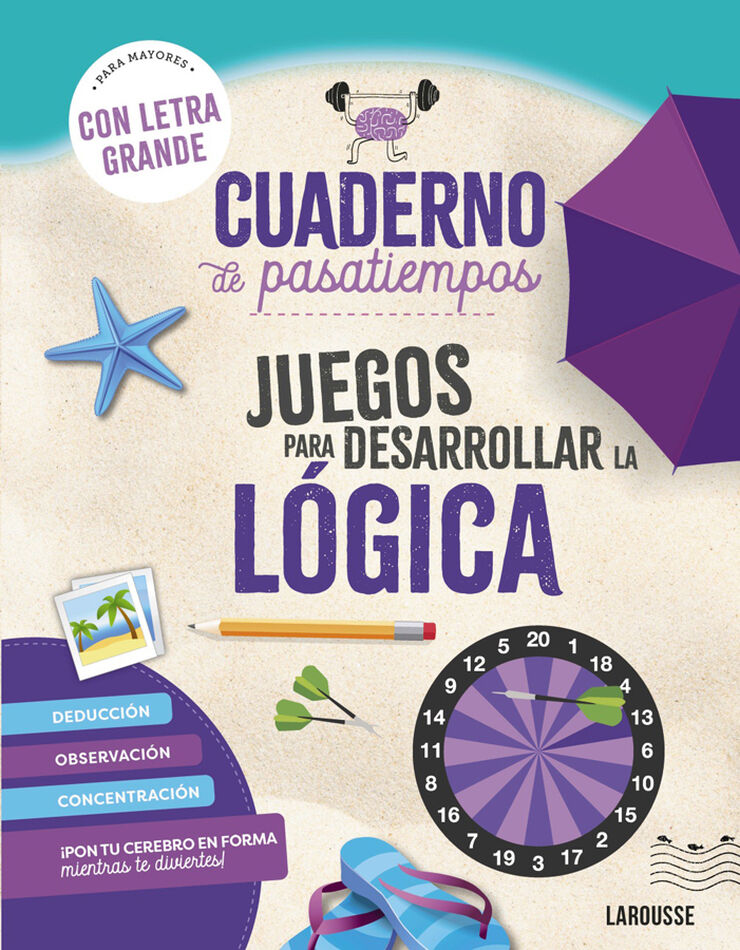 Cuaderno de pasatiempos para mayores. Juegos para desarrollar la lógica.