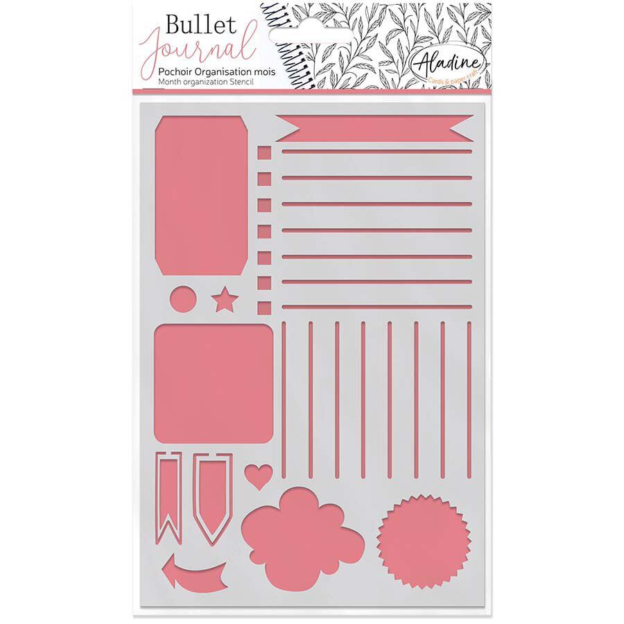 Stencil Bullet Journal Aladine