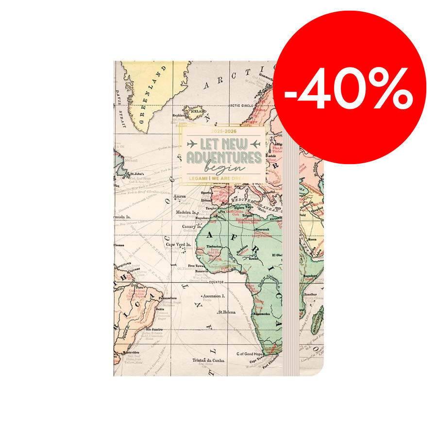 Agenda Legami 16 meses Small sem/vista multiling&uuml;e 2025-26 Travel