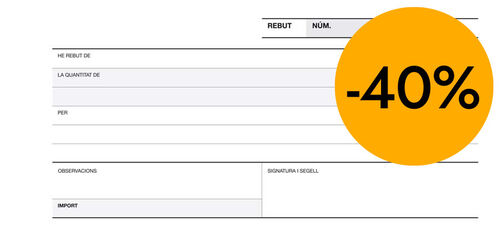 Talonario Rebut Apli 1/3 A.60 duplicado catal&aacute;n