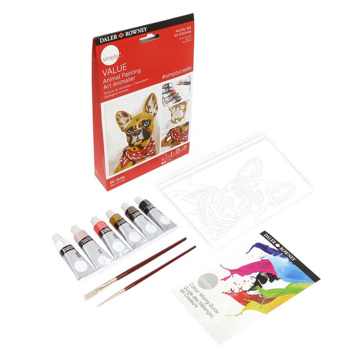 Set Daler Simply Activity óleo Animales