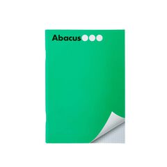Libreta grapada Abacus A5 48 hojas 4x4mm verde