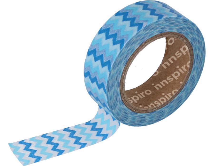 Washi Tape Innspiro Zig-Zag azul