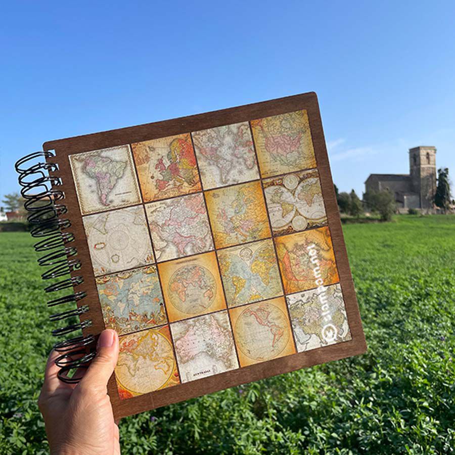 &Agrave;lbum Fotos Stampam 25x25 Mapamundi