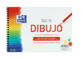 Bloc espiral dibujo Oxford A5 20 hojas