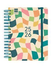 Agenda Finocam escolar Cosmo 1/4  día/pág cat 2025-26 kai