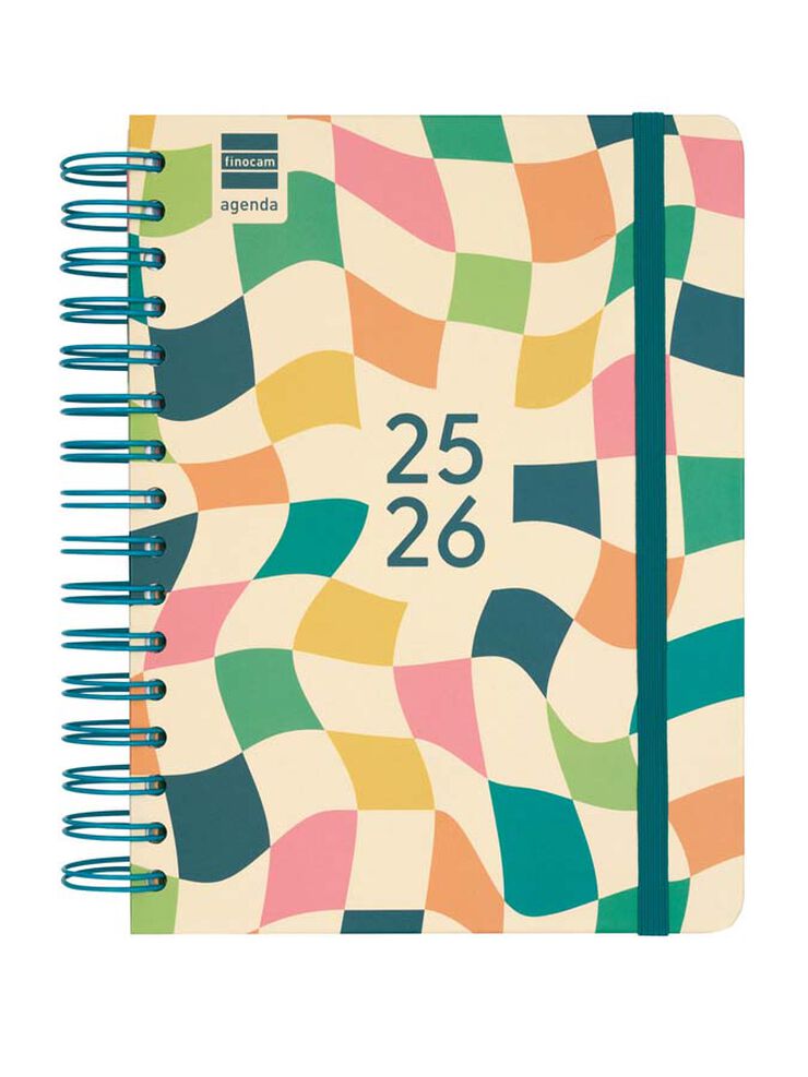 Agenda Finocam escolar Cosmo 1/4  día/pág cat 2025-26 kai