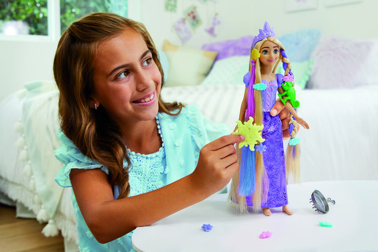 Disney Princesa Muñeca Rapunzel Peinados Mágicos