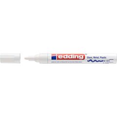 Rotuladores permanente Edding 750 blanco 10u