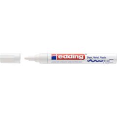 Retolador permanent Edding 750 blanc 10u