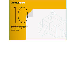 Láminas de dibujo con recuadro A4 Abacus 10 hojas Láminas de dibujo con recuadro A4 Abacus 10 hojas