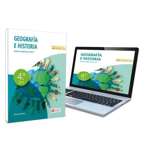 Geograf&iacute;a E Historia 4&ordm; - Libro De Texto En Formato F&iacute;sico De Diversificaci&oacute;n Curricular 4&ordm; Eso
