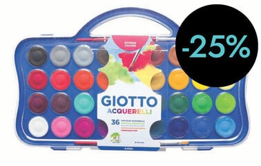 Aquarel·les Giotto 36 colors + pinzells