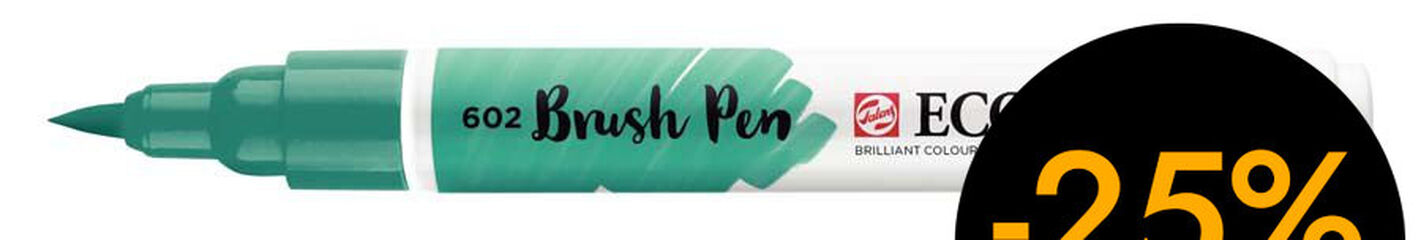 Rotulador Ecoline Brush Pen verde oscuro 602