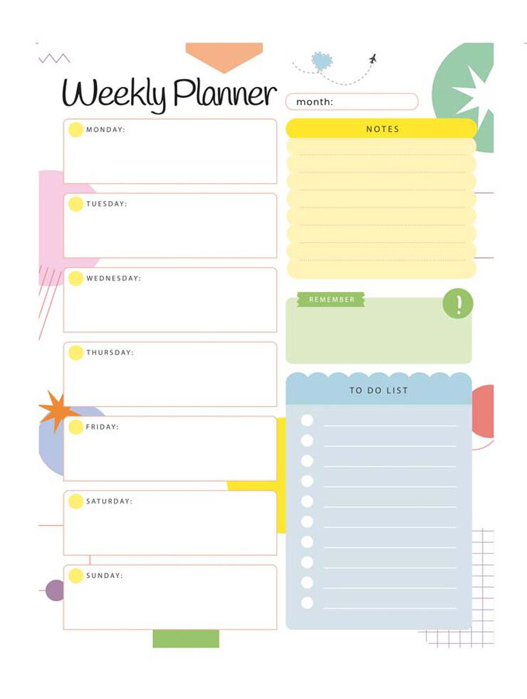 Set Planficador semanal Alpino Color Experience