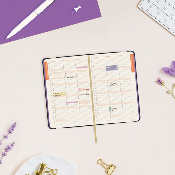 Agenda Finocam Joy Semana Vista Horizontal 2027 Castellano Fiona