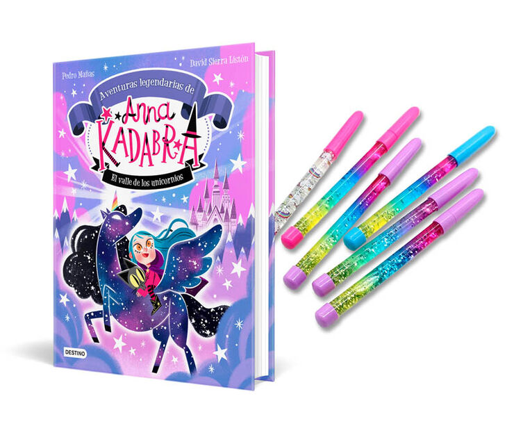 Anna Kadabra Legendarias 1 con bolígrafo de purpurina