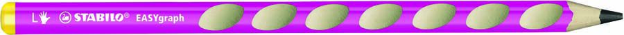 L&aacute;pices grafito Stabilo Easy zurdo rosa 12u