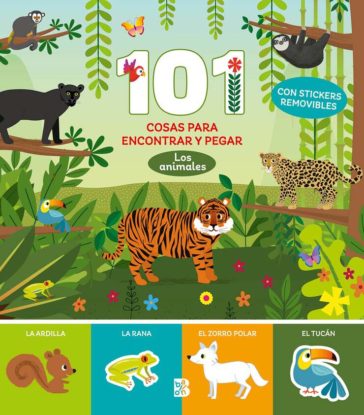 101 cosas para encontrar y pegar - Los animales