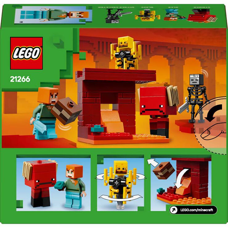 LEGO® Minecraft La Batalla de Lava del Inframundo 21266