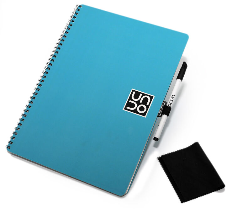 Pizarra Blanca UNDO NOTEBOOK A4 Go Draw Turquesa