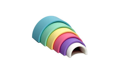 Rainbow Pastel Silicona