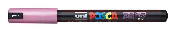 Retolador Posca PC-1MR 0,7mm rosa metall
