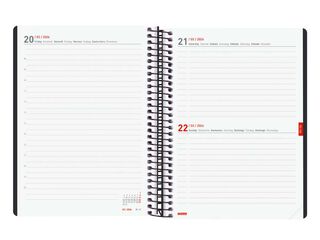 Agenda Finocam 16 mesos Ikon E10 dia/pàg mult 2025-26 negre