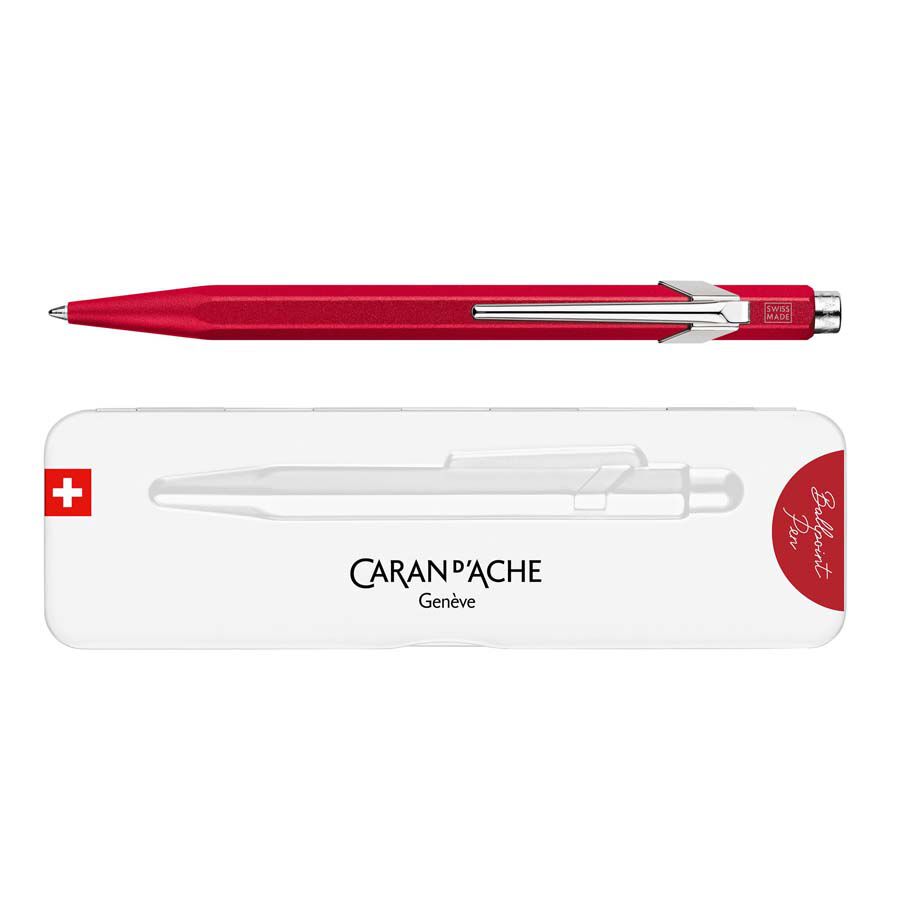 Bol&iacute;grafo 849 Caran d'Ache Colormat rojo