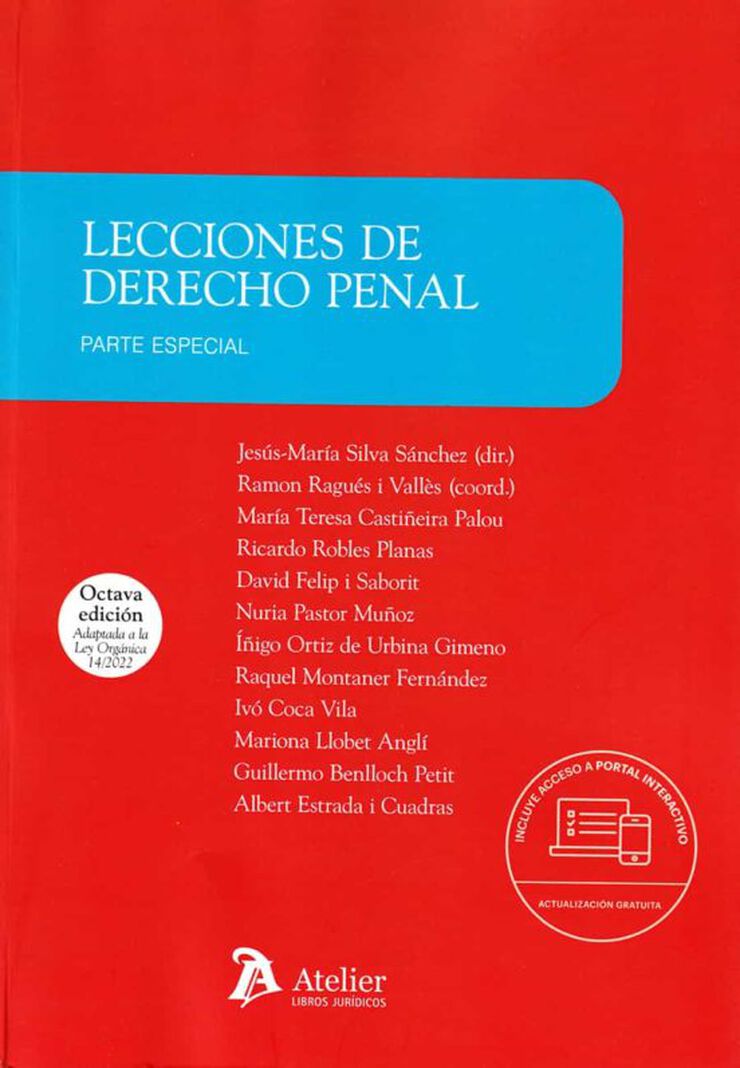 Lecciones de derecho penal 2023