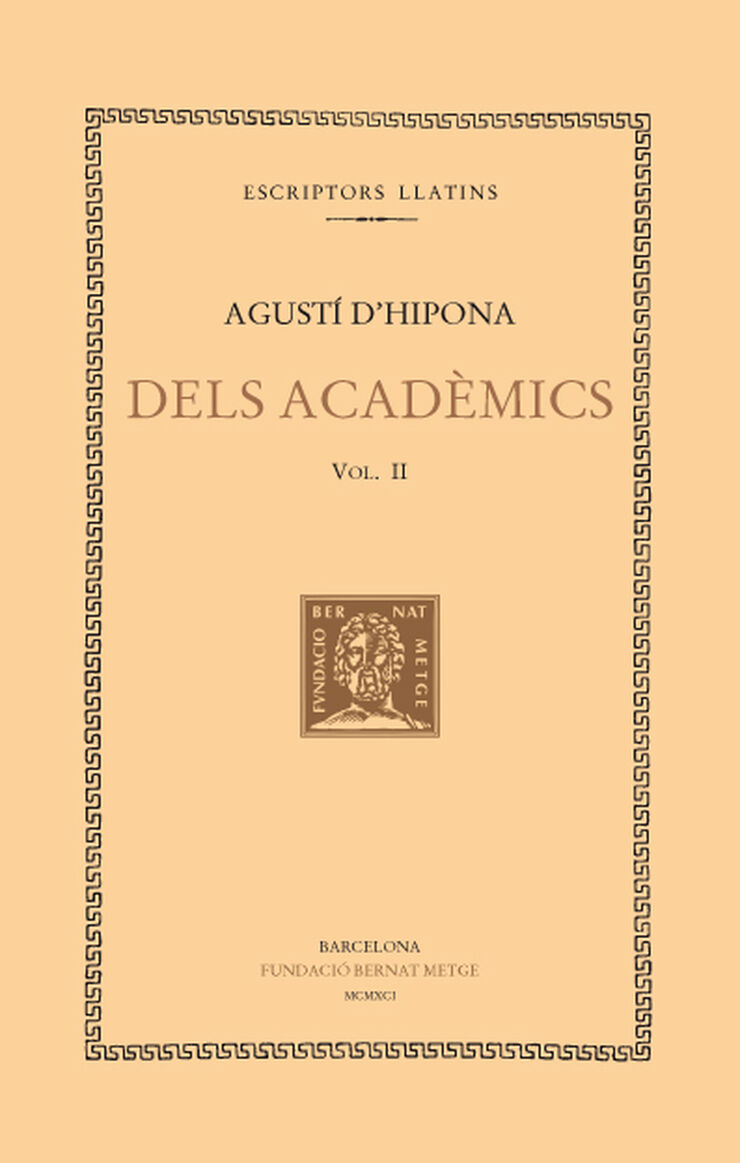 Dels acadèmics, vol. II