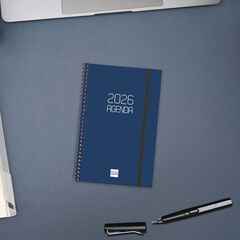 Agenda Finocam Opaque E5 sem/vista horizontal cat 2026 azul