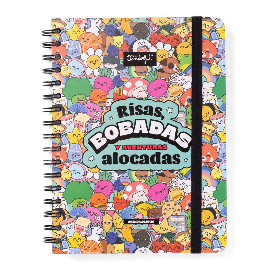 Agenda escolar Mr. Wonderful Bo-Bo setm/vista cas 2025-26 Risas, bobadas y aventuras alocadas