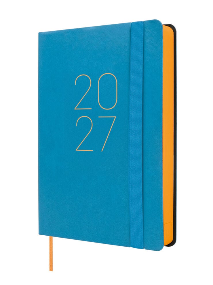 Agenda Finocam Flex Llisa D&iacute;a P&aacute;gina 2027 Catal&aacute;n Azul