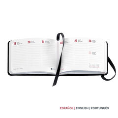 Agenda Miquelrius Pocket Semana Vista Multiling&uuml;e 2027 Chester Negro