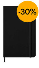 Agenda Moleskine 12 meses sem/vista horizontal 2026 tapa dura L negro