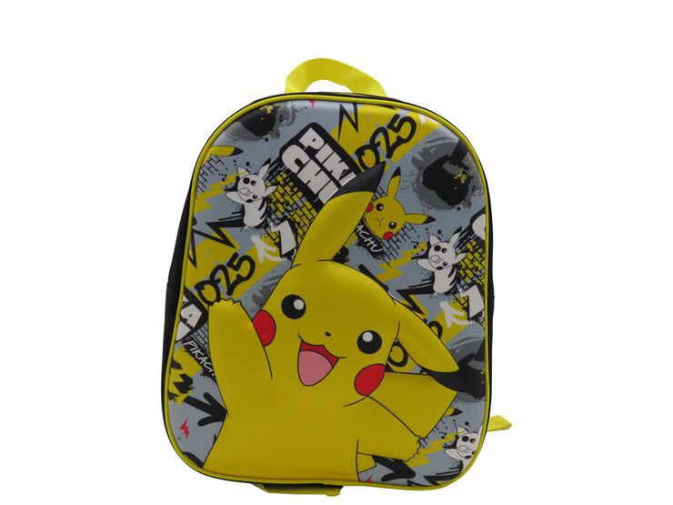 Mochila Eva 3D Pikachu Pokémon 30 cm