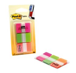 Post-it Index rígido rosa/verde/naranja